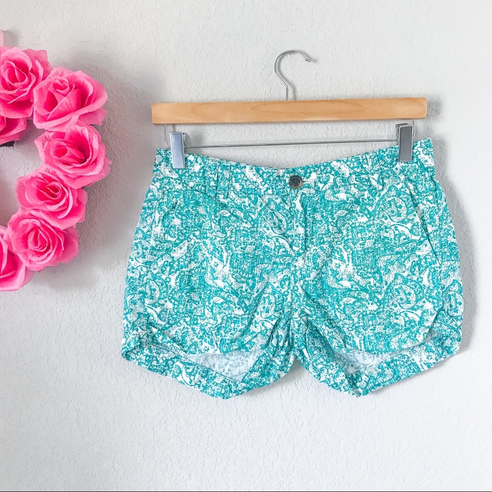 H&M L.O.G.G. Cinched Side Printed Shorts
